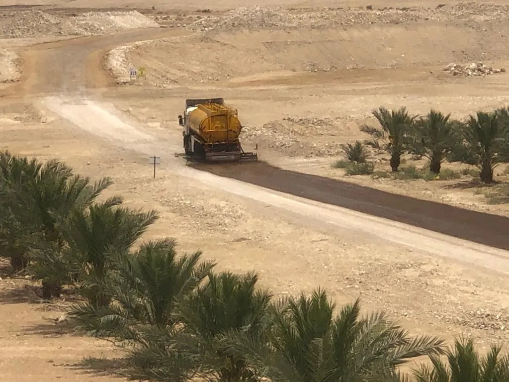 פיזור בין מטעי תמרים